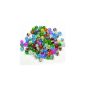Imagine Beads - Lot 100 Glass Beads 6mm crackle multi colors