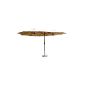 Leco 20300103 Parasol Oval Aluminium and Aluminium Beige Polyester and Polyester (Kitchen)