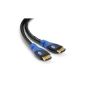 Multi - HDMI Cable with Ethernet High Performance 1.4a (5M) - Support 3D & Audio Return Channel (ARC) 1080p- High Definitions - 5 Meters (Electronics)