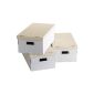 Storage & Cie RAN855 Set of 3 Boxes White And Kraft (Kitchen)