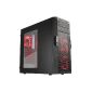 Sharkoon T28 PC housing (ATX, 2x 5.25 External HDD, 8x 3.5 internal HDD) red (Accessories)