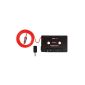 TKOOFN MP3 Car car radio cassette adapter cassette adapter for CD MD MP3 Music Player (Black) - KD100 (Electronics)