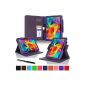 rooCASE Samsung Galaxy Tab 10.1 Case 4 Case - PU Leather Case Cover Stand Function Cover (purple - DualView) (Electronics)