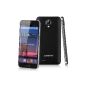 Black LANDVO L800 5.0 inch MTK6582 Quad Core 3G Android 4.2 Mobile Phone 4G Dual SIM ROM OTG (Electronics)