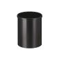 Helit metal wastebasket with fire extinguishing lid / H2515095 black capacity: 15 liters (Office supplies & stationery)