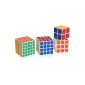 4 Set von Cube Magic Cube 2x2x2, 3x3x3, 4x4x4 5x5x5 und First Choice For Beginners / Kids (Toy)