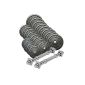 ScSPORTS dumbbell 70 kg (8x 5kg / 2.5kg 8x / 4x 1.25kg), 2x dumbbell with star closures, 20 dumbbell weights cast (Misc.)