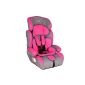 TecTake® car seat pink Group I / II / III 9-36kg 1-12 years + Extra padding (Baby Product)