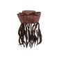 Pirates Costume Hat brown hair caribbean Avex fasteners (Toy)