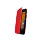 Shell Flip Case for Motorola Moto G 1st generation - Red (Wireless Phone Accessory)