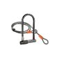 Promithi Mini U-lock for bicycle TY311 Motorcycle 125mm x 110mm Steel with Two Keys and Support (Sport)