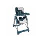 Highchair Highchair with safety belt system, height adjustable, foldable (choice of color) (Baby Product)