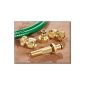 High quality brass connector system, 4-piece - Gardena compatible - tap connector + + Hose Connector Hose Connector with Water Stop + adjustable garden sprayer
