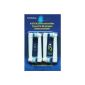 TeethStore TM Pack 4 replacement brushes - Generic compatible with Oral B