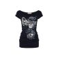 KRISP - T-shirt butterfly print - Women - Dark Blue - 42