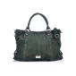 Masquenada, Cntmp, ladies Henkel, shoulder bags, tote bags, handbags, shoulder bags, A4, Nubuck leather, green, dark green 40x33x5cm (W x H x D)