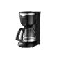Tefal CM440812 glass coffee cups Dialogue 10-15, 1080 W with hotplate, black / stainless steel (houseware)