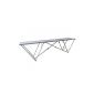 Aluminum trestle table worktable folding table party table multifunction table 300 x 60 cm (tool)