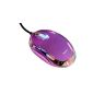 Saitek USB 2.0 Violet 3 button illuminates Optical Mini Mouse