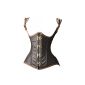 Lukis Steampunk leather buckle Corset corset corsage Corsagentop with string