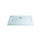 Shower shower tray Paris 140 x 100 cm white sanitary acrylic