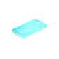 MOONCASE TPU Silicone Gel Case Cover Shell Case Cover for LG F60 Blue (Electronics)