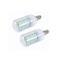 2X Thinkpa E14 15W LED bulb 60x5730 SMD lamp & bulbs with PCB body (780LM, warm white 3000K, AC 220-240V, 360 ° viewing angle, Ø40 x 107mm) energy saving light very good for heat dissipation