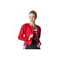 Ludwig and Therese Ladies dress jacket Greta red 1420 (Textiles)