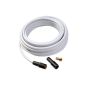 Vivanco SAT Cable Set 10m incl. 1 F connector 110dB white (accessory)