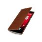 StilGut® Book Type Case, leather case for OnePlus One, cognac (Wireless Phone Accessory)