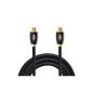 VEO | High Speed ​​HDMI cable with Ethernet, Supports 3D, Audio Return Channel and a resolution up to 4K, BLACK, 1 METRE