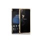 kwmobile® hardcase with Fairy Design for Sony Xperia Z3 in Gold Transparent (Wireless Phone Accessory)