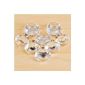Lot 8 Pulls Knobs Transparent Diamond Crystal Glass Doors Cupboard Drawer Furniture Decoration (40mm) (Kitchen)