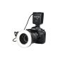 Aputure® Amaran Macro Flash LED light ring with 100 beads 95+ CRI for Canon EOS 600D, 1100D, 700D, SX170 IS, SX500 IS, D3200, Coolpix L310, 550D, 500D, 650D, 450D, 400D, 350D, 300D (Electronics )