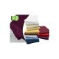 Bed cloth made of 100% Egyptian cotton - without elastic band - available in 3 sizes and in 12 selected colors - high-quality workmanship, 150 x 275 cm, aubergine