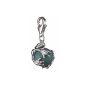 Vinani Ladies Charm frog glossy turquoise green ball sterling silver 925 HFT (jewelry)