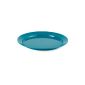 Plastic plates, breakfast plates approx 24cm, ideal for camping and outdoor excursions (blue color)