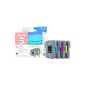 Peach B1100 bk, c, m, y Sparpack ink cartridges, compatible with Brother LC-1100 (Office supplies & stationery)