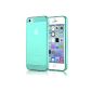 delightable24 Cover TPU Silicone Apple iPhone 5 / 5S smartphone - turquoise / green transparent (Electronics)