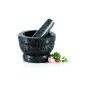 Beautiful appearance with the advantage of having a stone pestle;