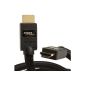 AmazonBasics HDMI cable (4-fold shielding, high-speed HDMI 1.3b) 3 m (electronic)