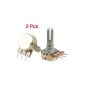 SODIAL (R) 2 x 10K ohm potentiometer B10K Simple linear rotary Conical (Miscellaneous)