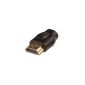 Lindy 41083 Adapter HDMI Male to Micro HDMI Female Black (Personal Computers)