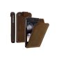 Original Blumax ® Ultraslim Leather Case Flipcase Antique Dark Coffee / Coffee Brown for Apple iPhone 4 / 4S, Mobile Phone Case, Case, Case, Case, Slide, screen protectors, Secure (Electronics)