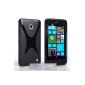 Yousave Accessories KA02-NO-Z503 Silicone Case for Nokia Lumia 635 Black (Accessory)