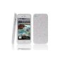 The Bling Bling Cases Apple iPhone 4 4G 4S Case (Hard Back) 3D Bling Glitter Rhinestone Case Cover Case in White (Electronics)