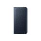 Samsung Flip Wallet PU Case for Samsung Galaxy S6 Edge Black (Accessory)