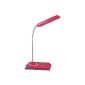 Daffodil LEC200 - LED Reading Lamp - Desk Lamp Flexible 22 LEDs with adjustable brightness -Red