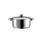 Domestic TOP Selection by Maeser, Varuna series, casserole with lid 24 cm, made of high quality 18/10 stainless steel, induction, liter scale (household goods)