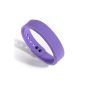 TBS®2082 wireless pedometer bracelet, activity and sleep tracker bracelet with Bluetooth 4.0, Bluetooth 4.0 Smart Wristband wireless, Bluetooth wristband pedometer compatible with iPhone, iPod touch, iPad or Android4.3 phone.  (Purple) (Electronics)